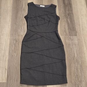 Calvin Klein Charcoal Midi Dress